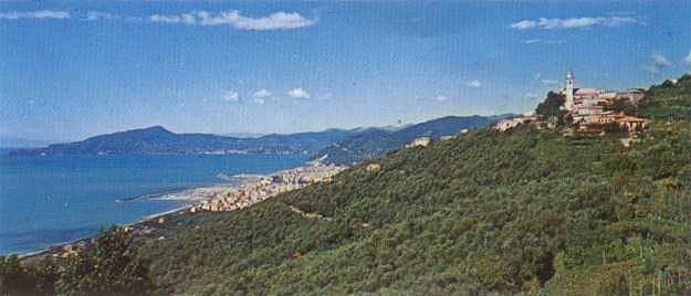 Blick auf San
        Giulia - Lavagna - Chiavari - Vorgebirge von Portofino   b17giul1.jpg